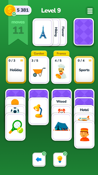Word Solitaire: Categories - عکس بازی موبایلی اندروید