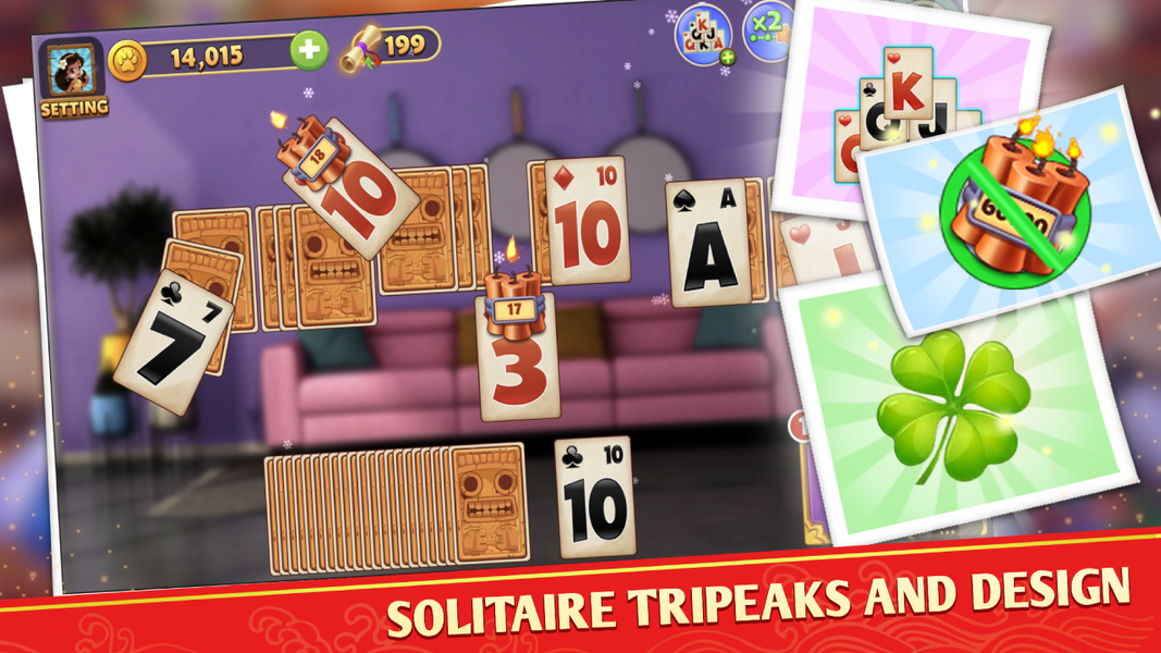 Home Design Master & Solitaire - عکس بازی موبایلی اندروید