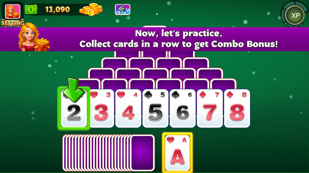 Solitaire cash - Gameplay image of android game