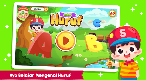 Belajar Huruf ABC + Suara - Image screenshot of android app