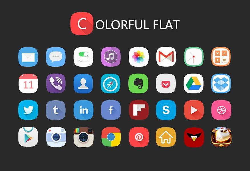 Colorful Flat - عکس برنامه موبایلی اندروید