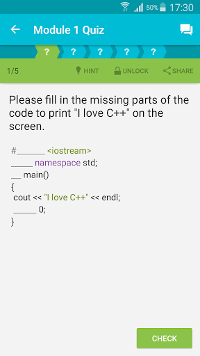 Learn C++ - عکس برنامه موبایلی اندروید