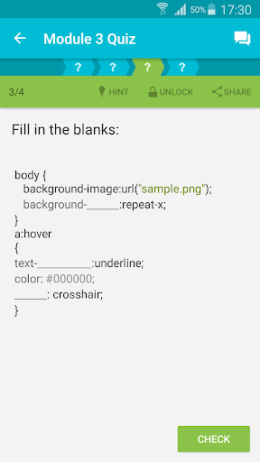 Learn CSS - Image screenshot of android app