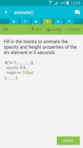 Learn jQuery - Image screenshot of android app