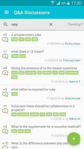 Learn Ruby - Image screenshot of android app