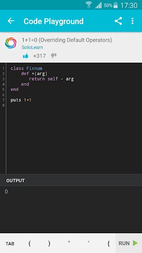 Learn Ruby - Image screenshot of android app