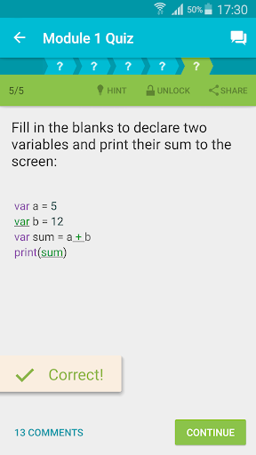Learn Programming with Swift - Image screenshot of android app
