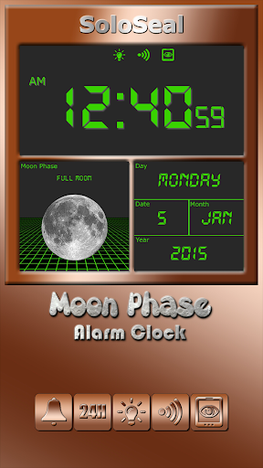 Moon Phase Alarm Clock - Image screenshot of android app