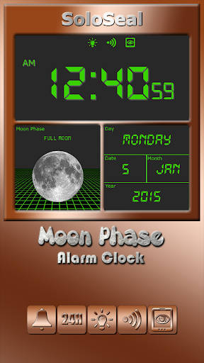 Moon Phase Alarm Clock - عکس برنامه موبایلی اندروید