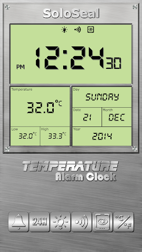 Temperature Alarm Clock - Image screenshot of android app