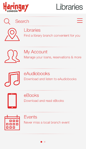 Haringey Libraries - Image screenshot of android app