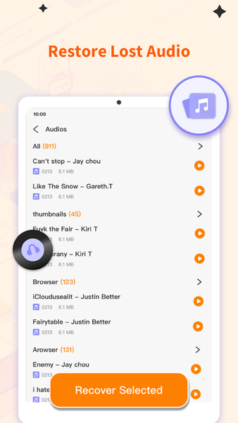 Mobile Recover - عکس برنامه موبایلی اندروید