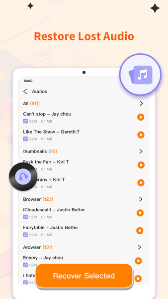 Mobile Recover - عکس برنامه موبایلی اندروید