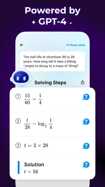 Solvely-Math solver & homework - Image screenshot of android app