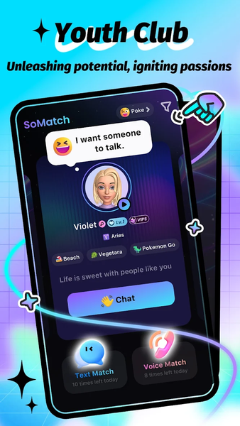 SoMatch-chat&make friends - عکس برنامه موبایلی اندروید