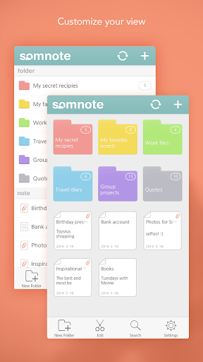 SomNote - Beautiful note app - عکس برنامه موبایلی اندروید