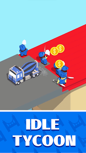 Bridge Idle: Bridge building - Gameplay image of android game