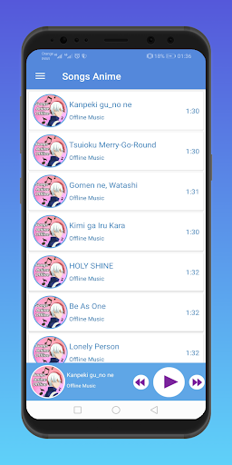 Songs Anime Offline - عکس برنامه موبایلی اندروید