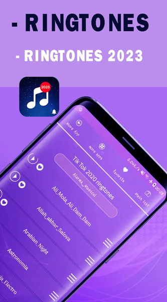 Phone ringtones for Android - عکس برنامه موبایلی اندروید