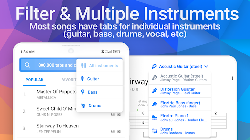 Songsterr Guitar Tabs & Chords - Image screenshot of android app