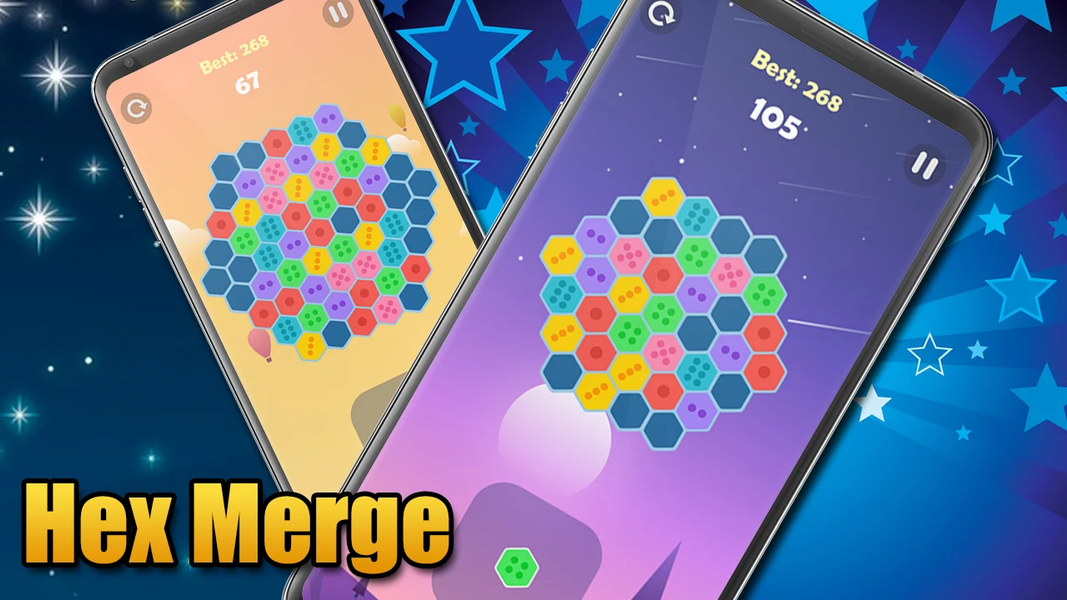 Hex Merge - عکس بازی موبایلی اندروید