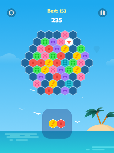 Hex Merge - عکس بازی موبایلی اندروید