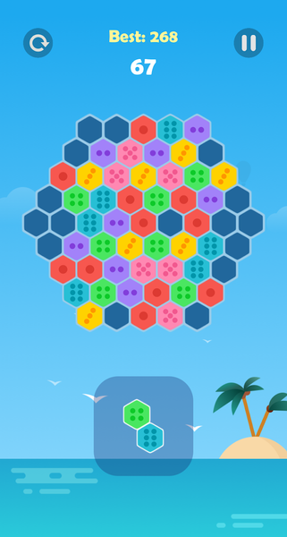 Hex Merge - عکس بازی موبایلی اندروید