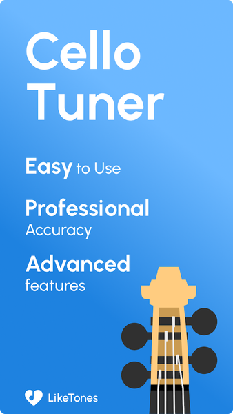 Cello Tuner - LikeTones - عکس برنامه موبایلی اندروید