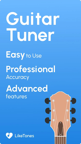 Guitar Tuner - LikeTones - عکس برنامه موبایلی اندروید