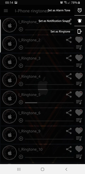 Ringtone for iphone: Android™ - Image screenshot of android app