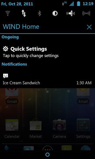 Ice Cream Sandwich CM7 Theme - Image screenshot of android app