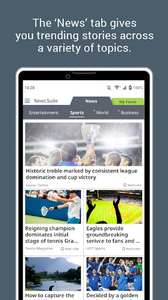 News Suite by Sony - عکس برنامه موبایلی اندروید