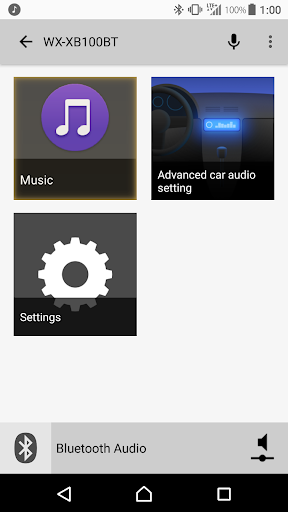 Advanced car audio setting - Image screenshot of android app