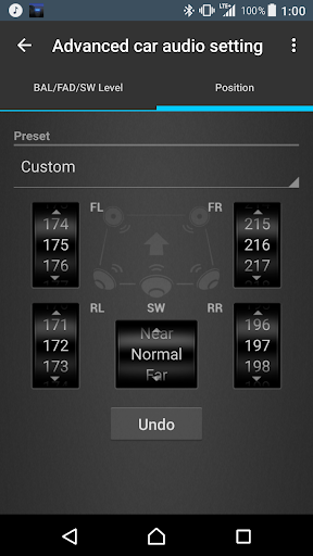 Advanced car audio setting - عکس برنامه موبایلی اندروید