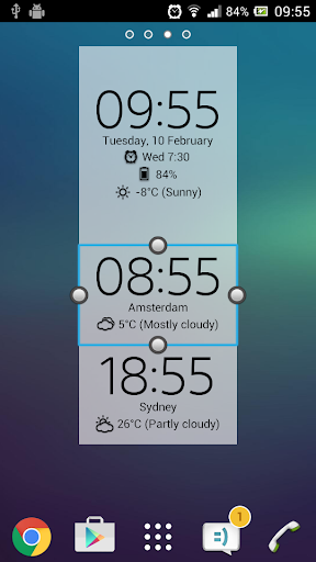 Digital Clock & Weather Widget - Image screenshot of android app
