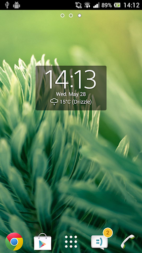 Digital Clock & Weather Widget - Image screenshot of android app