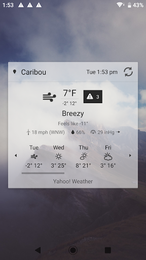 Digital Clock & Weather Widget - Image screenshot of android app