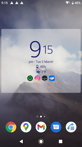 Digital Clock & Weather Widget - Image screenshot of android app