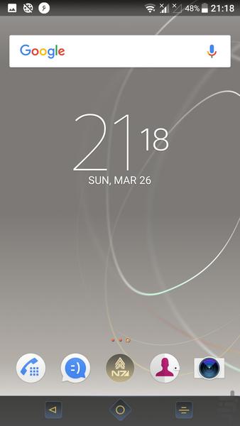 Clock widgets of Xperia XZ premium - Image screenshot of android app
