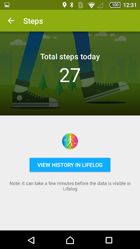 SmartBand 2 SWR12 - Image screenshot of android app