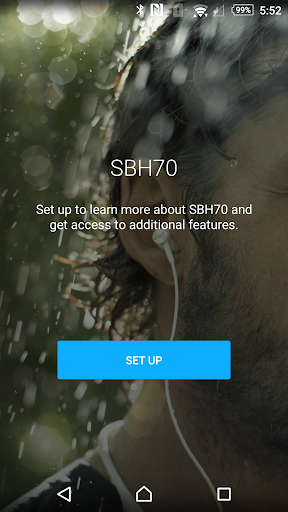 Stereo Bluetooth Headset SBH70 - Image screenshot of android app
