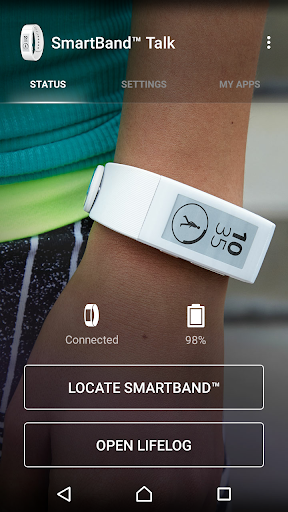 SmartBand Talk SWR30 - Image screenshot of android app