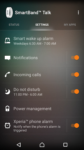 SmartBand Talk SWR30 - Image screenshot of android app