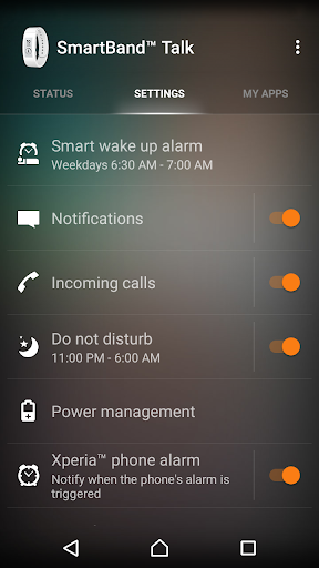 SmartBand Talk SWR30 - عکس برنامه موبایلی اندروید