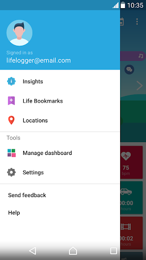 Lifelog - Image screenshot of android app