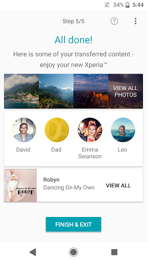 Xperia Transfer Mobile - عکس برنامه موبایلی اندروید