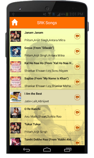 SRK Hindi Movie Songs - عکس برنامه موبایلی اندروید