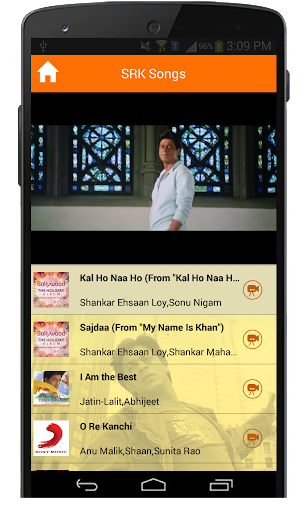 SRK Hindi Movie Songs - عکس برنامه موبایلی اندروید