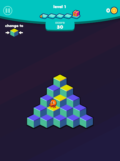 Q*bert - Classic Arcade Game - Gameplay image of android game