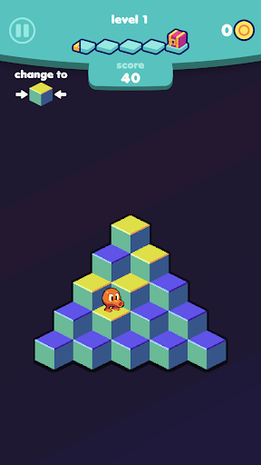 Q*bert - Classic Arcade Game - Gameplay image of android game